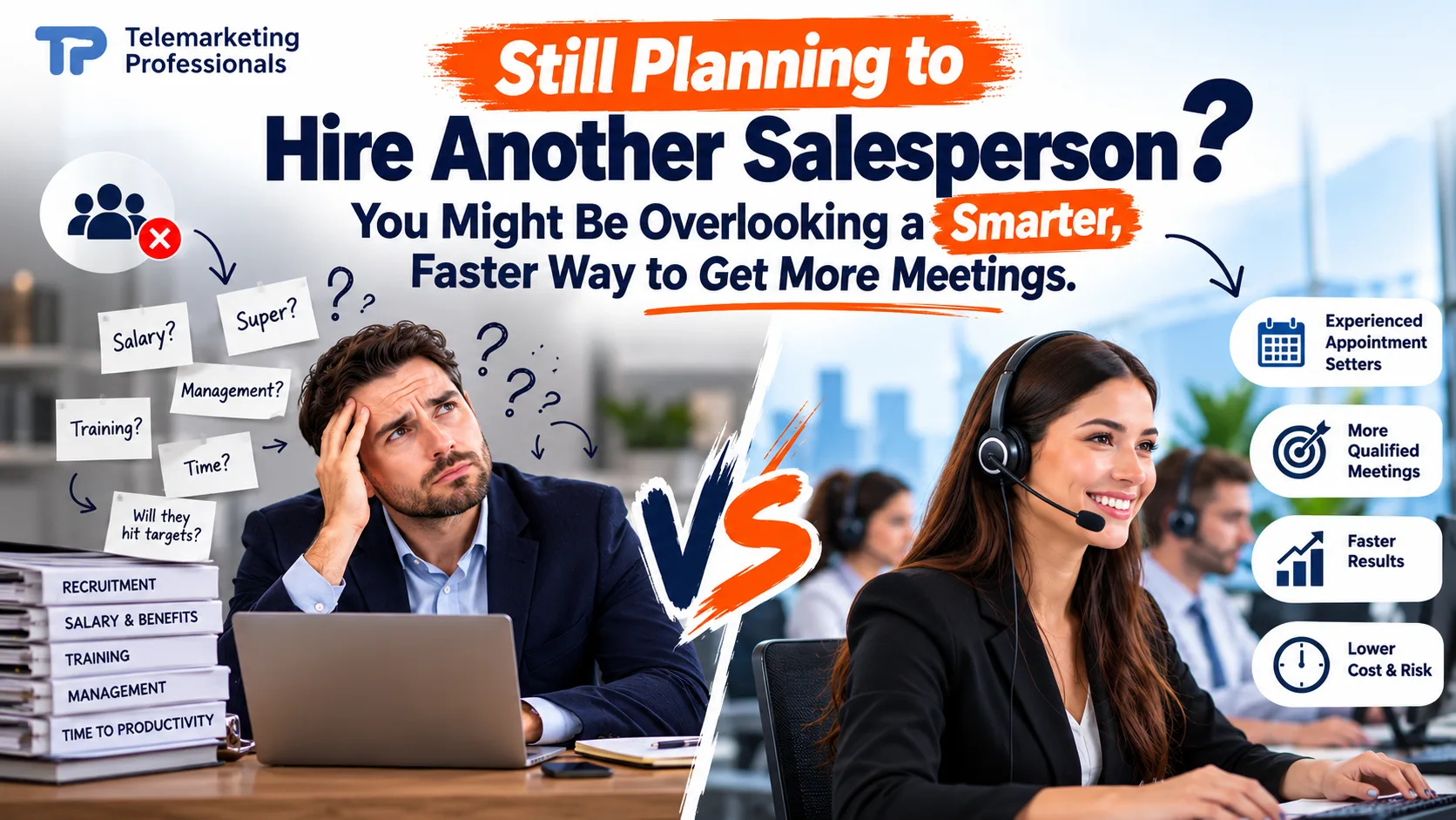 Hiring Another Salesperson or Outsourcing Appointment Setting: What Makes More Sense?